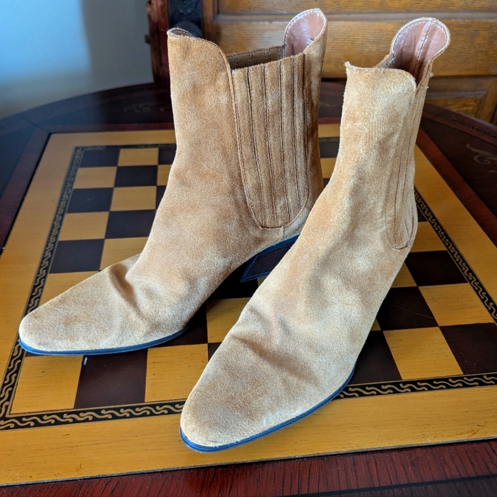Zara Faux Suede Booties